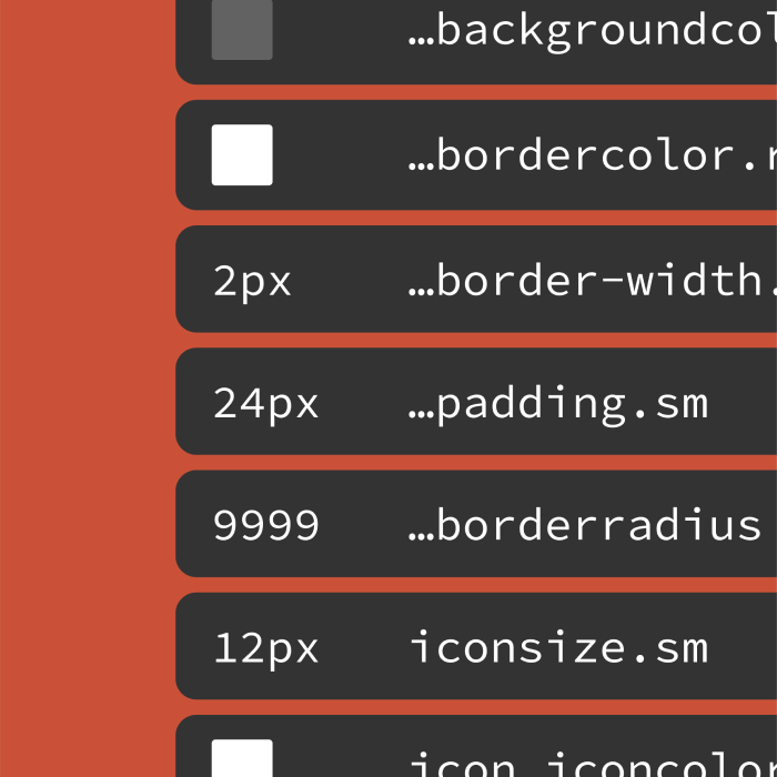 Design tokens image